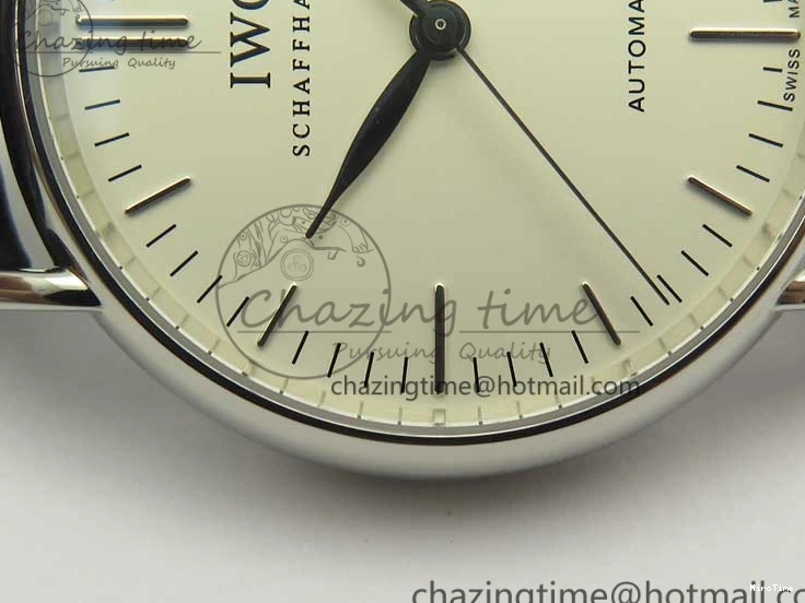 MIROTIME 0420 Fashionable Portofino Automatic SS TWF 1:1 Best Edition Silver Dial SS Markers on Black Leather Strap A 7200